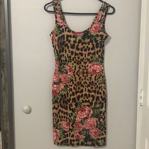 Cheetah print with floral dress 🐾